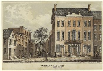 View of Tammany Hall in New York City